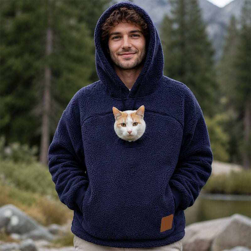 🔔Nur noch 100 Stück! Unisex & vielseitig – Kapuzenpullover mit Plüsch-Haustiermotiv ✨