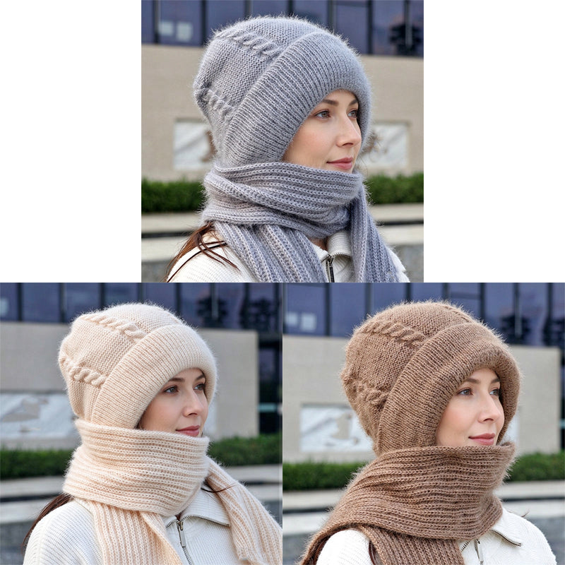 🔥🧣Bestseller | All-in-One winddicht, Nackenschutz – Warme Winterkapuzen-Schal für Damen
