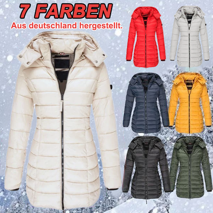 🖤Black Friday Sale 🧥 550er Gänsedaunen, extreme Wärme – Flare Daunenparka für Damen ✨