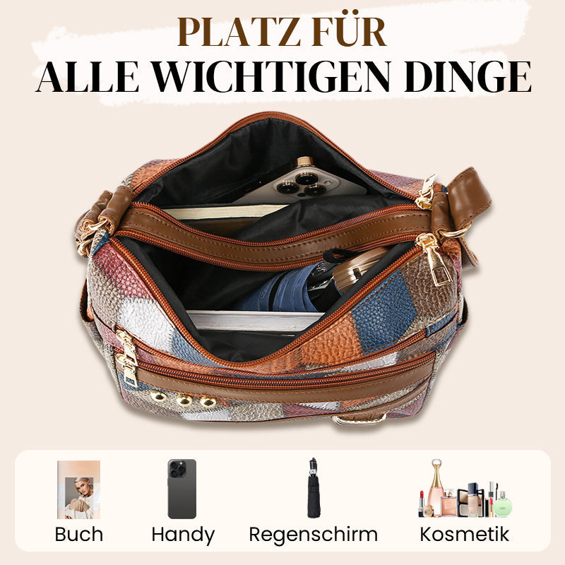 🔥Vintage-Geometrie, auffälliger Stil – Vintage-Tasche mit geometrischem Muster ✨