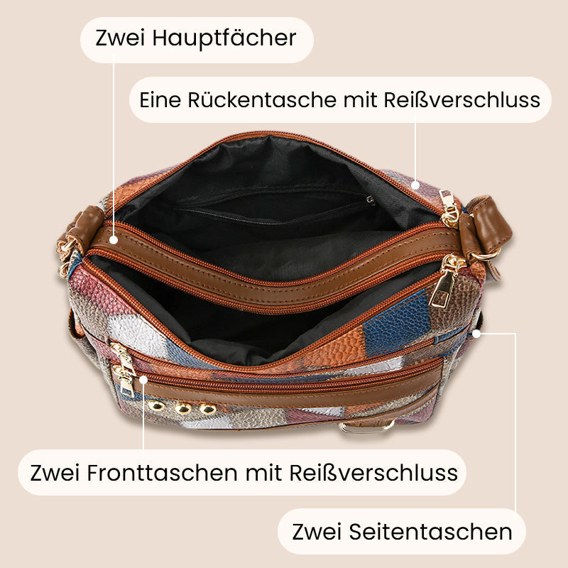 🔥Vintage-Geometrie, auffälliger Stil – Vintage-Tasche mit geometrischem Muster ✨