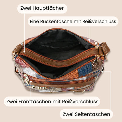 🔥Vintage-Geometrie, auffälliger Stil – Vintage-Tasche mit geometrischem Muster ✨