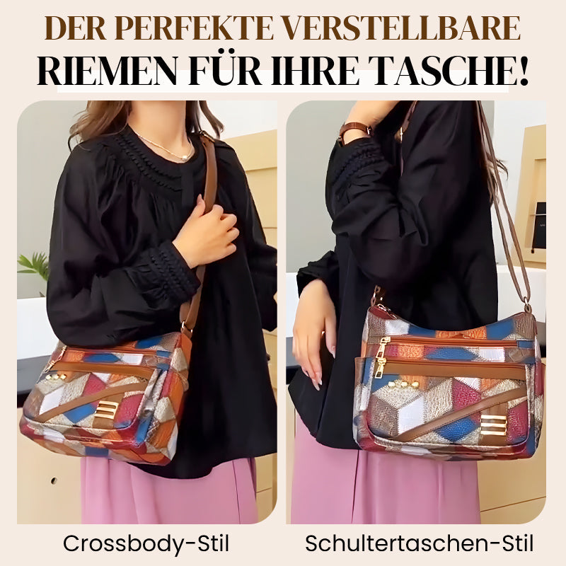 🔥Vintage-Geometrie, auffälliger Stil – Vintage-Tasche mit geometrischem Muster ✨