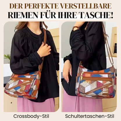 🔥Vintage-Geometrie, auffälliger Stil – Vintage-Tasche mit geometrischem Muster ✨