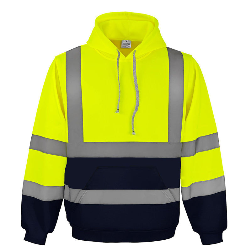 ⭐🧥Beliebt | Reißverschluss, Alltag & Arbeitsweg – Herren Hoodie mit Reflexstreifen
