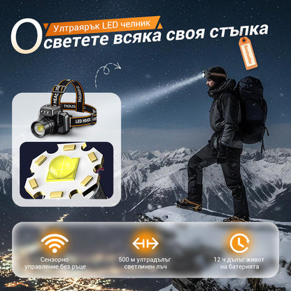 🏆 Водоустойчив IPX6 | Перфектен за риболов, туризъм, катерене и спешни ситуации 🌧️