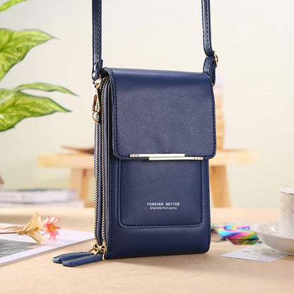 🌧️Wasserabweisend & handgefertigt, 3 Tragevarianten👜 Touchscreen-Crossbody-Tasche – Wasserabweisendes PU-Leder & verstellbarer Gurt, 3 Tragevarianten ✨
