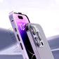 🔧 Професионален калъф с титаниева рамка и двустранно стъкло за iPhone 13/14| Пълна защита от удари, драскотини и пръстни отпечатъци