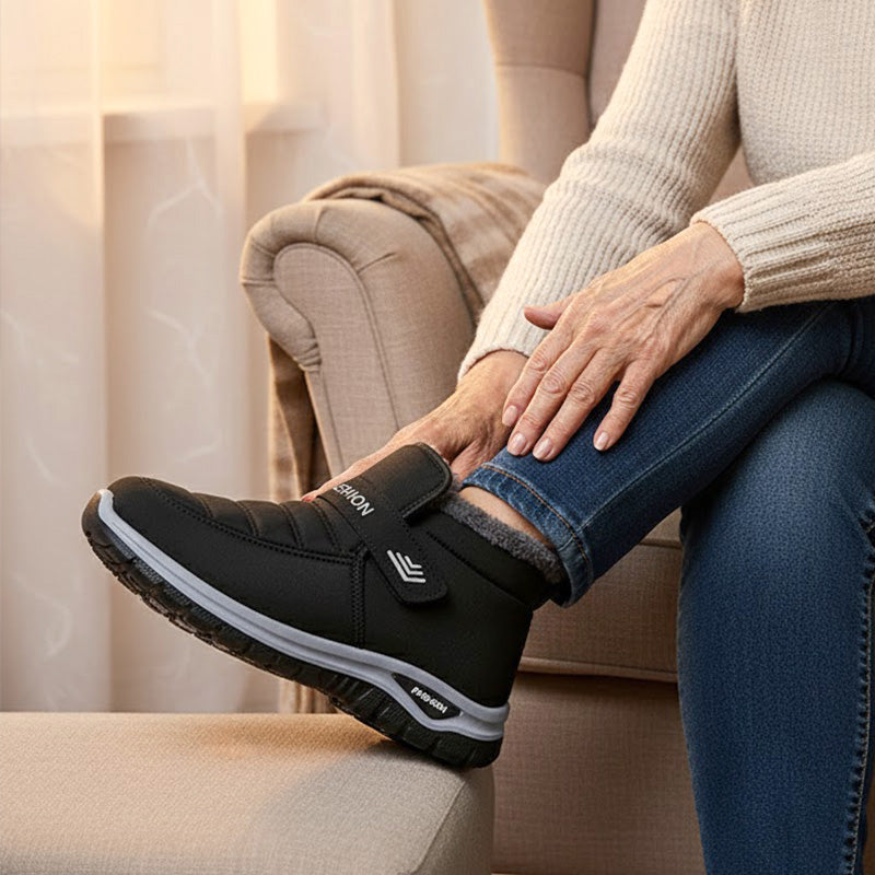 ❄️ Rutschfeste warme Winter-Sneaker zum Hineinschlüpfen | Kein kalter Fuß, kein Ausrutschen – Bequemer Halt für Schnee & Alltag ✨