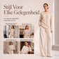 Damen Retro-Strickpullover mit Rundhalsausschnitt in Unifarbe