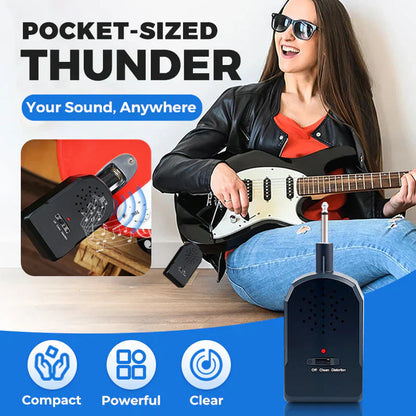 🎚️ Pro мини китарен усилвател 🎸| Регулируеми настройки, чист звук и свръхпреносим дизайн