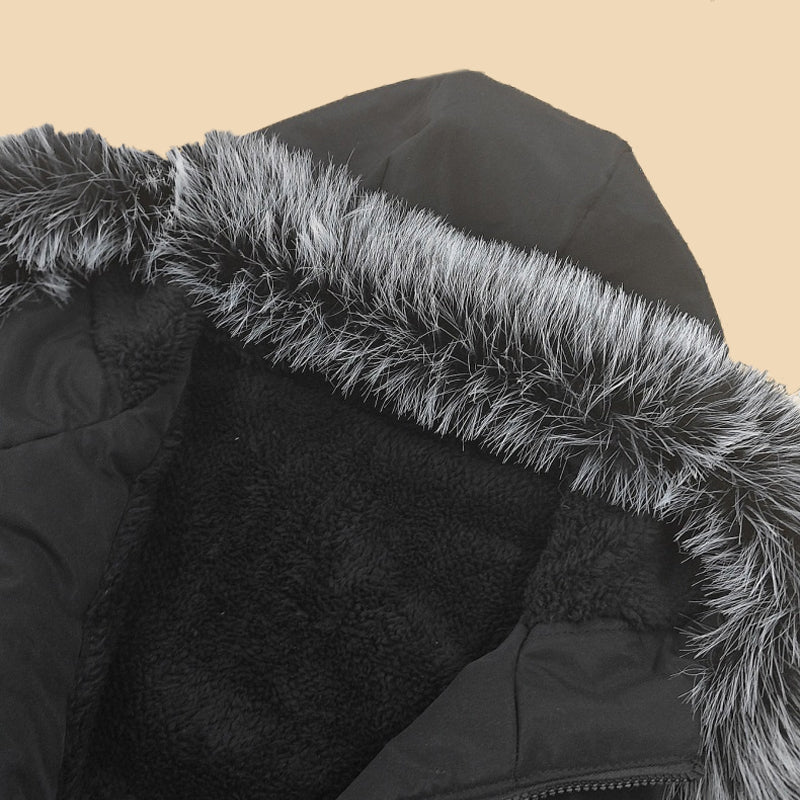 🎯 50% Rabatt + Gratis Versand 🚚 Winddichte, mittellange Parka-Jacke mit Kapuze für Herren