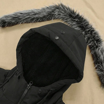 🎯 50% Rabatt + Gratis Versand 🚚 Winddichte, mittellange Parka-Jacke mit Kapuze für Herren
