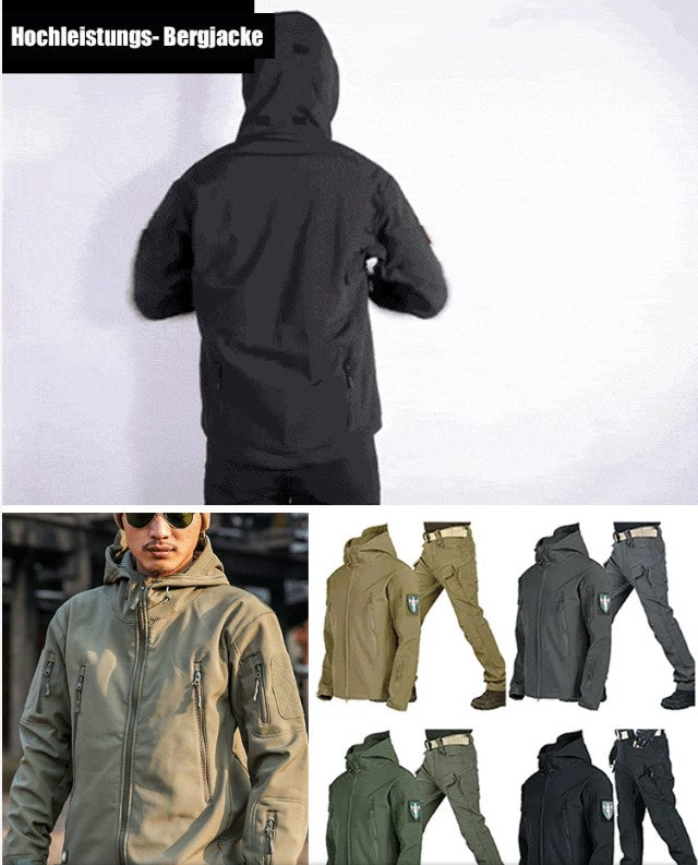🔥Isoliert & warm, für Winter und Gelände – Taktisches Softshell-Jacken- und Hosen-Set ✨