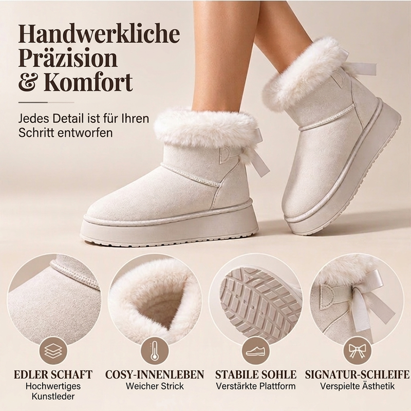 👍👢Von vielen Kunden gewählt | Wadenbetonte Silhouette, vielseitig – Damen-Winter-Plateaustiefel ❄️