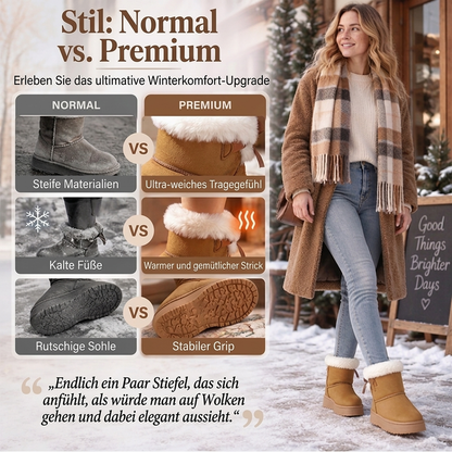 👍👢Von vielen Kunden gewählt | Wadenbetonte Silhouette, vielseitig – Damen-Winter-Plateaustiefel ❄️