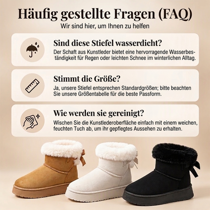 👍👢Von vielen Kunden gewählt | Wadenbetonte Silhouette, vielseitig – Damen-Winter-Plateaustiefel ❄️