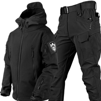 🔥Isoliert & warm, für Winter und Gelände – Taktisches Softshell-Jacken- und Hosen-Set ✨