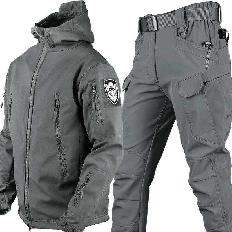 🔥Isoliert & warm, für Winter und Gelände – Taktisches Softshell-Jacken- und Hosen-Set ✨