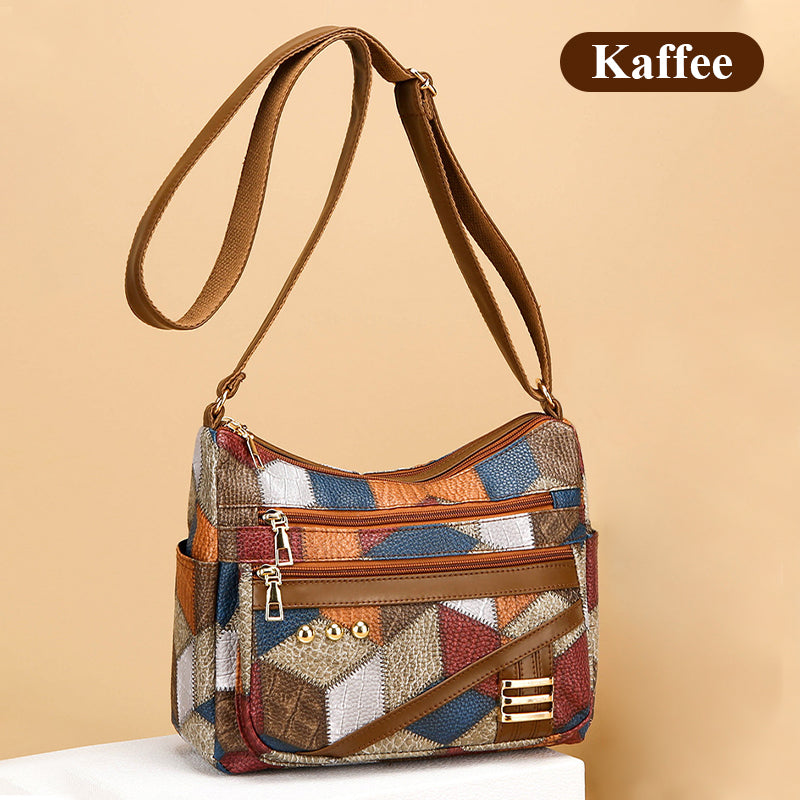 🔥Vintage-Geometrie, auffälliger Stil – Vintage-Tasche mit geometrischem Muster ✨