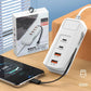 ⚡ Многофункционална бързозарядна контактрена табла - 2PD + 2USB | За дома, офиса и пътуванията