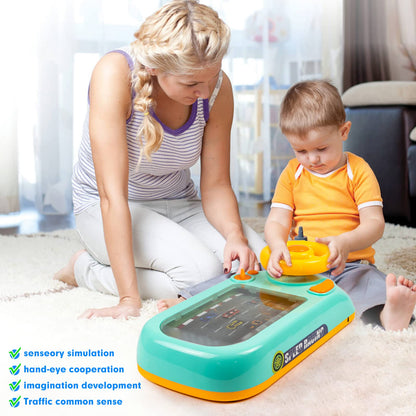 🎅🎁 КОЛЕДНА ПРОМОЦИЯ 49%! ⏳ Ново Игрално Кормило за Деца | Перфектен Подарък за Малки Шофьори