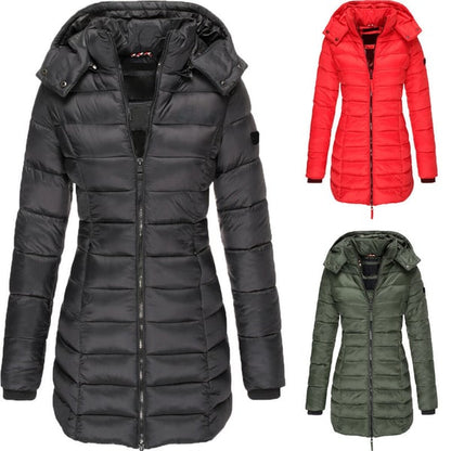 🖤Black Friday Sale 🧥 550er Gänsedaunen, extreme Wärme – Flare Daunenparka für Damen ✨