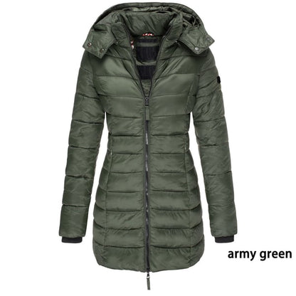 🖤Black Friday Sale 🧥 550er Gänsedaunen, extreme Wärme – Flare Daunenparka für Damen ✨
