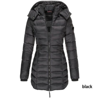🖤Black Friday Sale 🧥 550er Gänsedaunen, extreme Wärme – Flare Daunenparka für Damen ✨