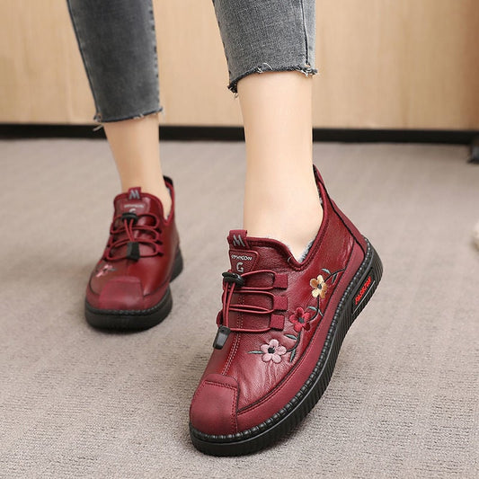 🔥 Кожени замшеви мокасини с косъм за възрастни дами | Меки и топли за зимата! 🧦