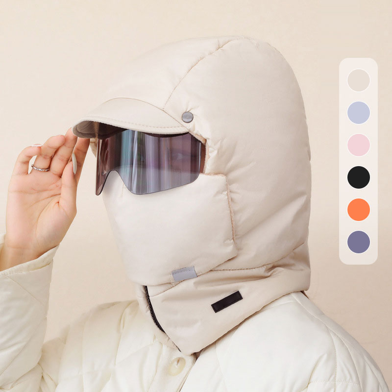 🕶️Höchster Windschutz, integrierte winddichte Brille – Winddichte Vollgesichts-Outdoor-Maske ✨