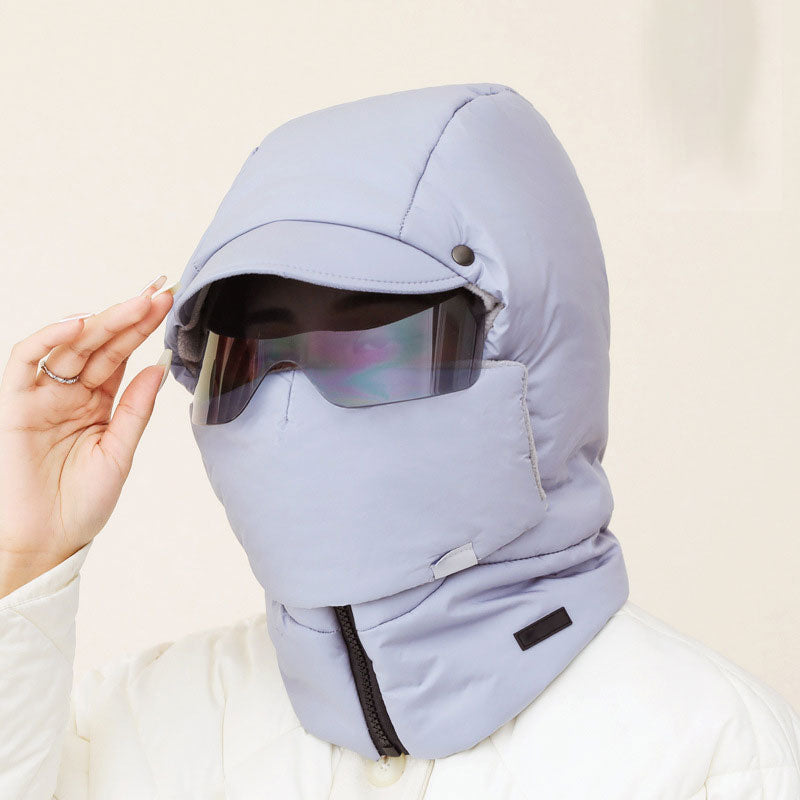 🕶️Höchster Windschutz, integrierte winddichte Brille – Winddichte Vollgesichts-Outdoor-Maske ✨