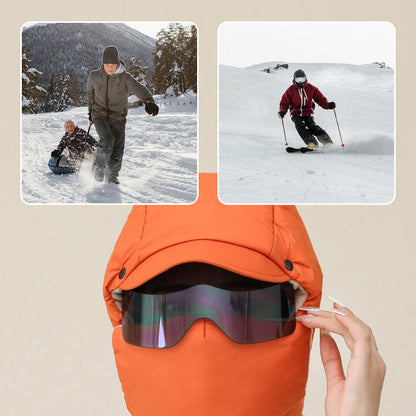 🕶️Höchster Windschutz, integrierte winddichte Brille – Winddichte Vollgesichts-Outdoor-Maske ✨
