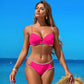 👙 Женски едноцветен бански костюм с дантела 💞 | Елегантен, удобен, подходящ за плаж и басейн 🌊