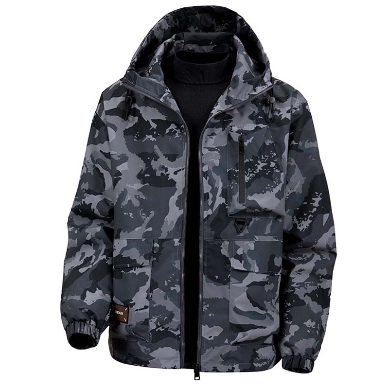 Men's Camouflage Hooded Jacket with Multi-Pocket – misshopee