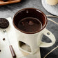 🍫За романтични вечери и забавления с приятели: Керамична чаша за шоколадово фондю
