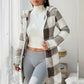 🍂🔥 50% Rabatt – nur heute!🎉🧥 Karierte Kapuzenjacke für Damen mit Reißverschluss