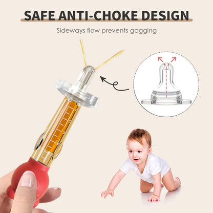 🍼Мека силиконова "пачица" за лекарства | Предотвратява задавяне и улеснява приема 🛡️