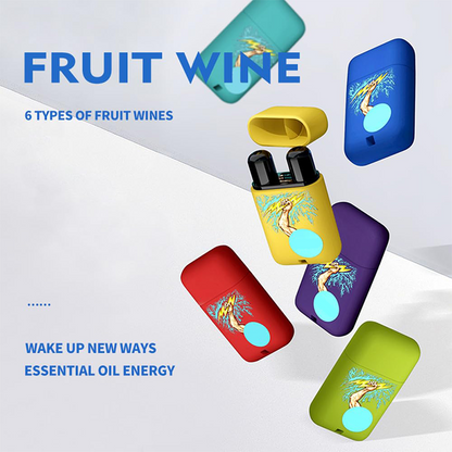 💨 Преносим инхалатор с етерични масла за енергия | С две носдри, за незабавно освежаване и повишаване на концентрацията