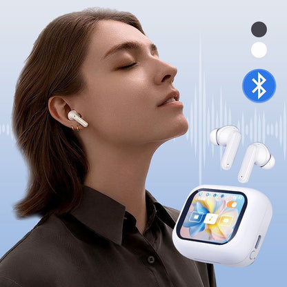 🎧 Безжични Bluetooth слушалки без забавяне | С мултифункционален дисплей за пълен контрол! ⚡