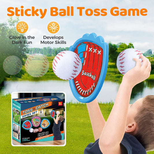 🎯 Детска светеща игра със лепкава топка | Забавление на открито за семейства и партита