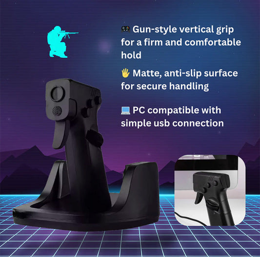 Vertical Handle Grip Trigger Pistol Mouse
