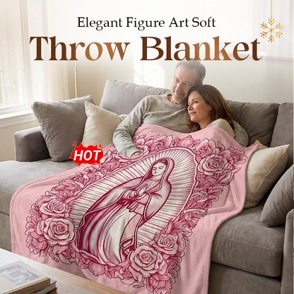 🏺 Меко превозно одеяло за дивана | С печат на изкуство, грижа за комфорт и естетика