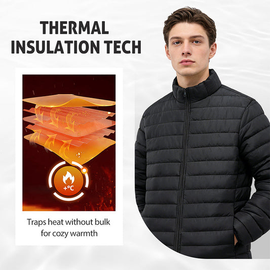 🧥 Солиден цвят топла лека памучна яке | Комфорт и стил за всекидневна употреба