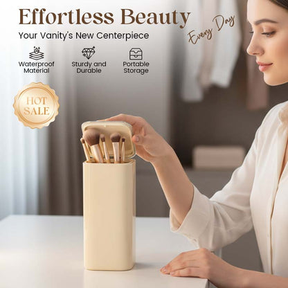 💄 Държач за гримни четки с повдигащ ефект | За организиране и бърз достъп до четките