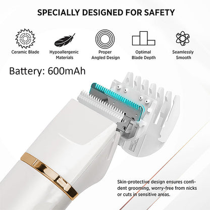 💈 3-в-1 Електрическа бръсначка за брада с база | Подстригване, оформяне и грижа в едно устройство