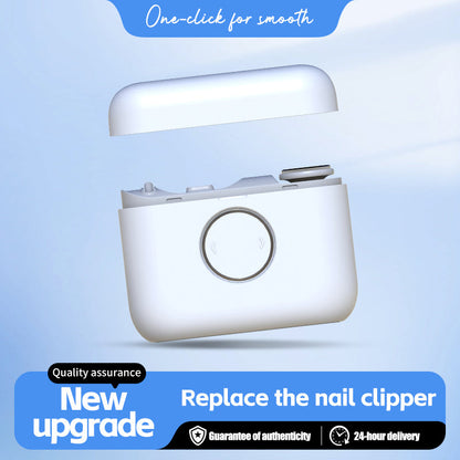 💅 2-в-1 Зареждащ се електрически нокторезач и полирач | За лесно подстригване и лъскава завършеност