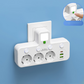 🔌 Интелигентен удължител с USB портове (европейски щепсел) | За модерен дом и офис