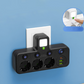 🔌 Интелигентен удължител с USB портове (европейски щепсел) | За модерен дом и офис