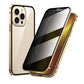 💎 iPhone Case Magnet King – Apple Peep Proof двустранно стъклено и метален защитен калъф